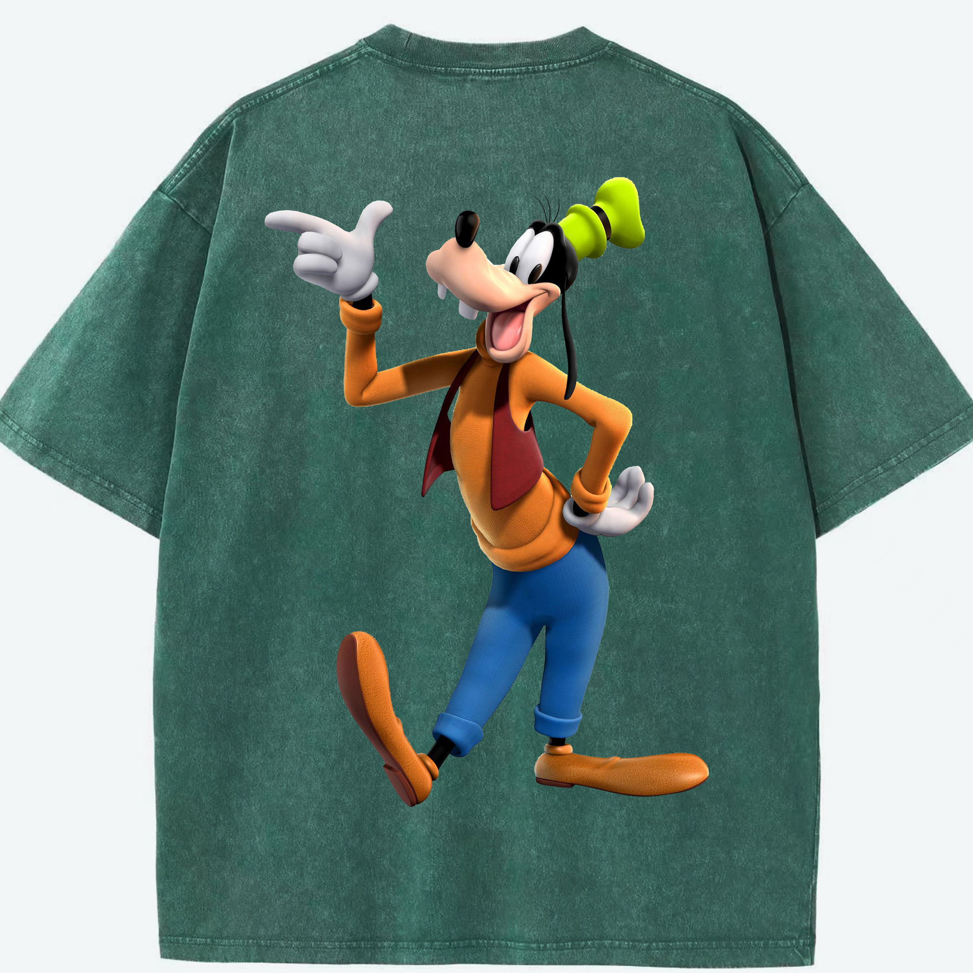 （画像用） ミッキーマウス Mickey Mouse 綿100% ヴィンテージ風 半袖Tシャツ（背面プリント）